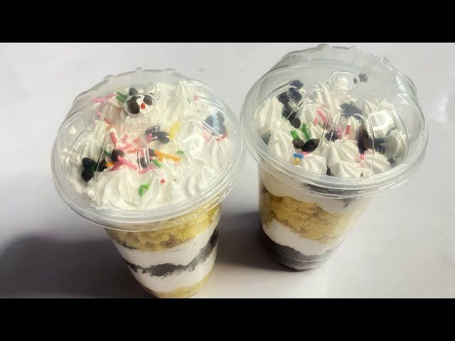 A GLS cake parfait cup