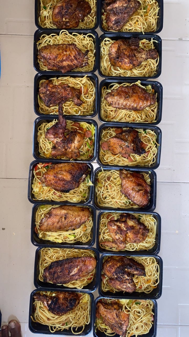 Stir fry spaghetti and Turkey