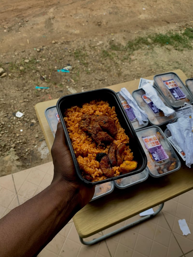 Medium Jollof Rice and Chicken