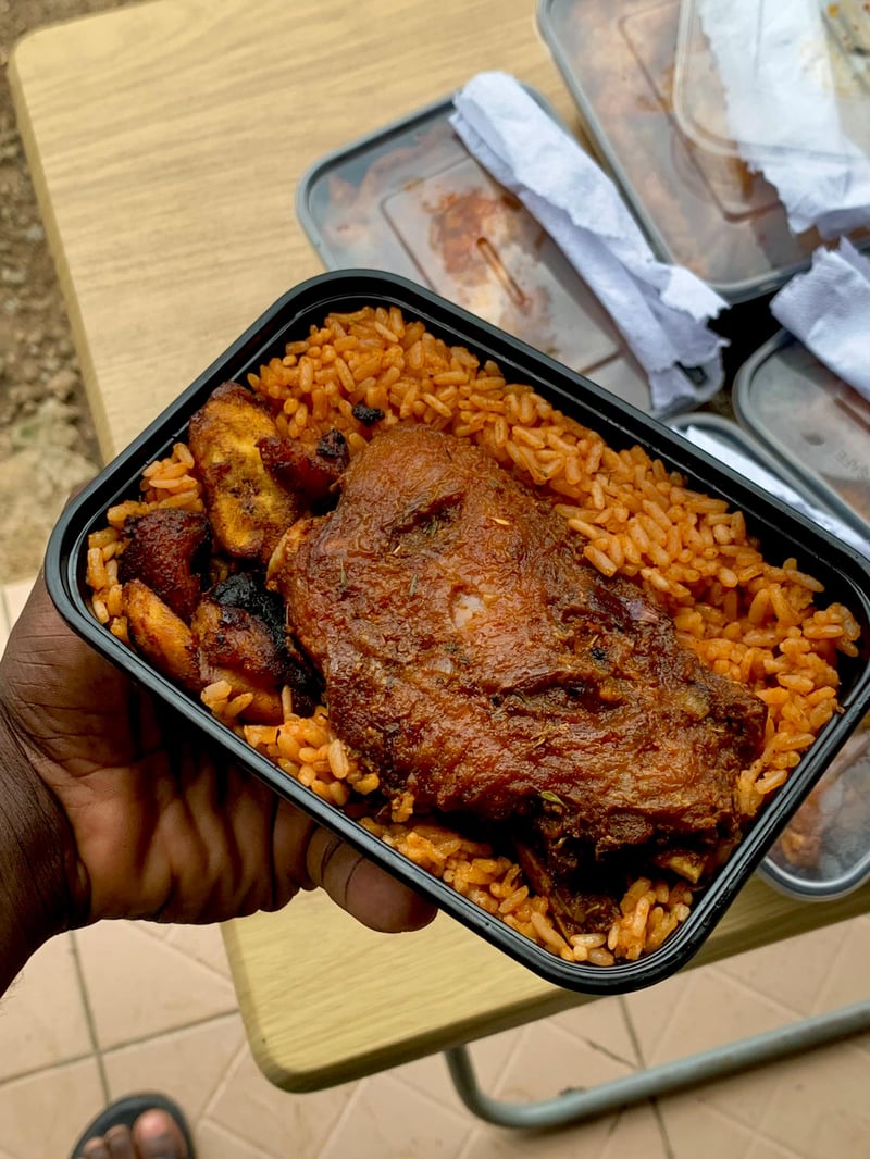 Deluxe Jollof Rice and Big Turkey
