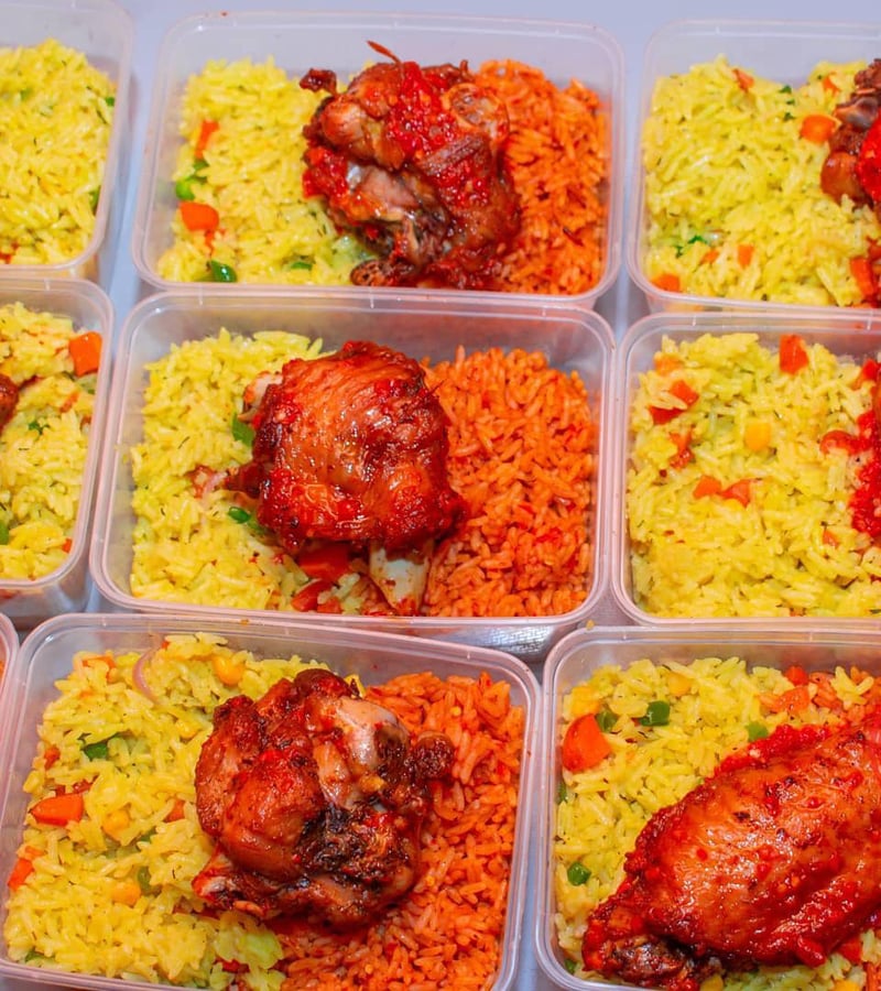 Jumbo Rice Mix and Chicken
