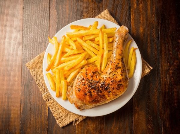 Chicken and chips