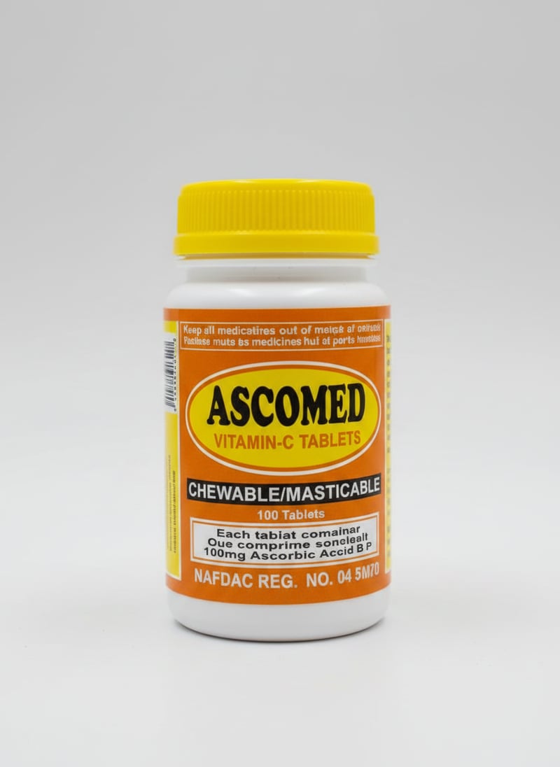 Ascomed Flavoured Vitamin C  100mg tablets x 100