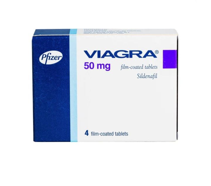 Viagra 4x 50mg tabs (sildenafil)