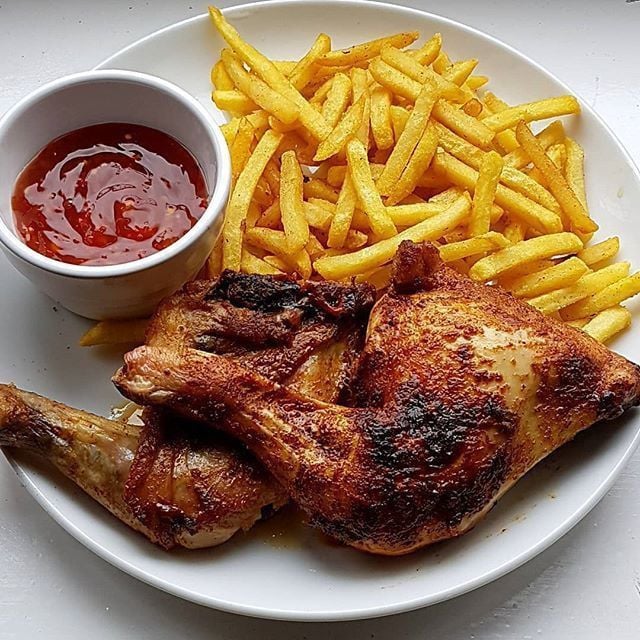 Chicken and chips