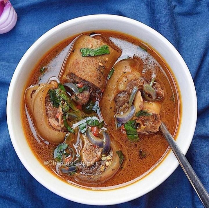 Goat meat pepper soup