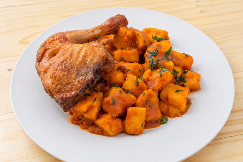 Potato Porridge & Chicken lap 