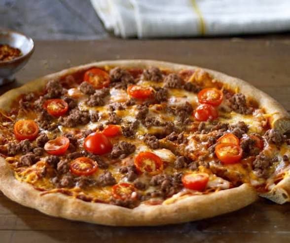 Beef pizza