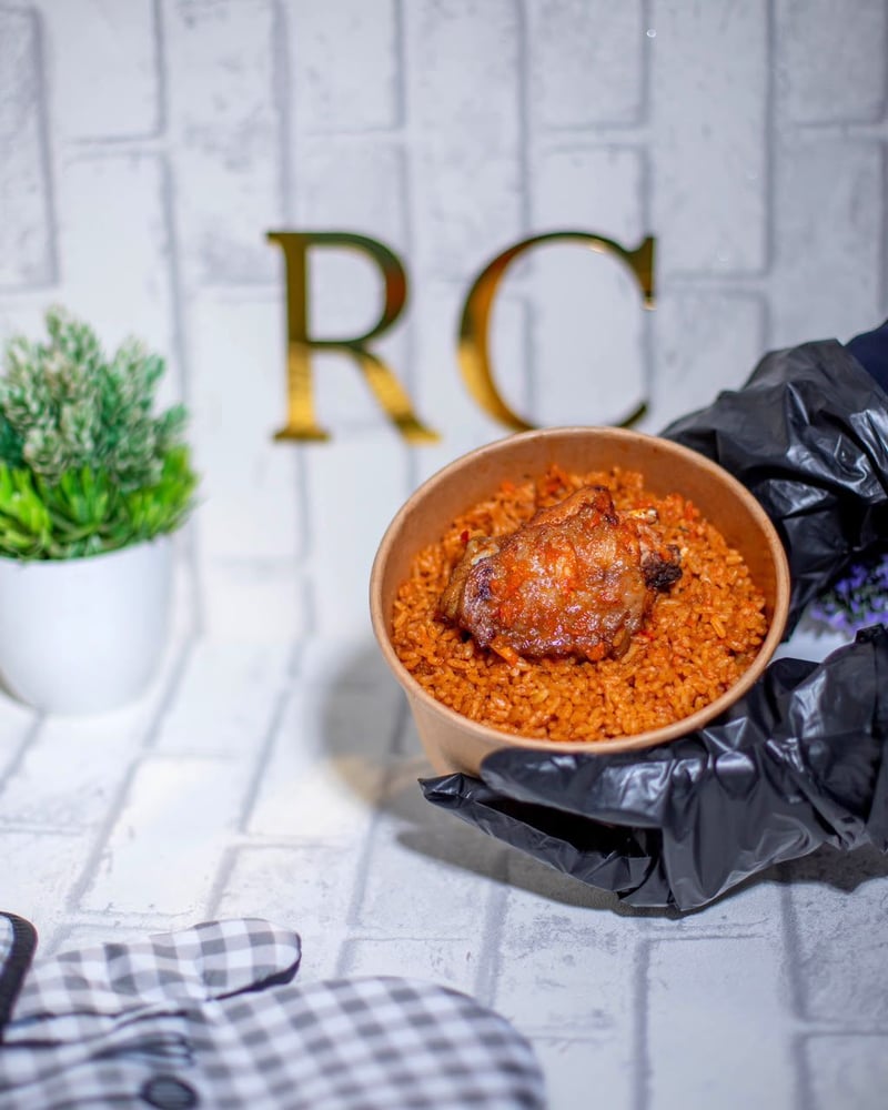 Jollof Rice and Chicken wings