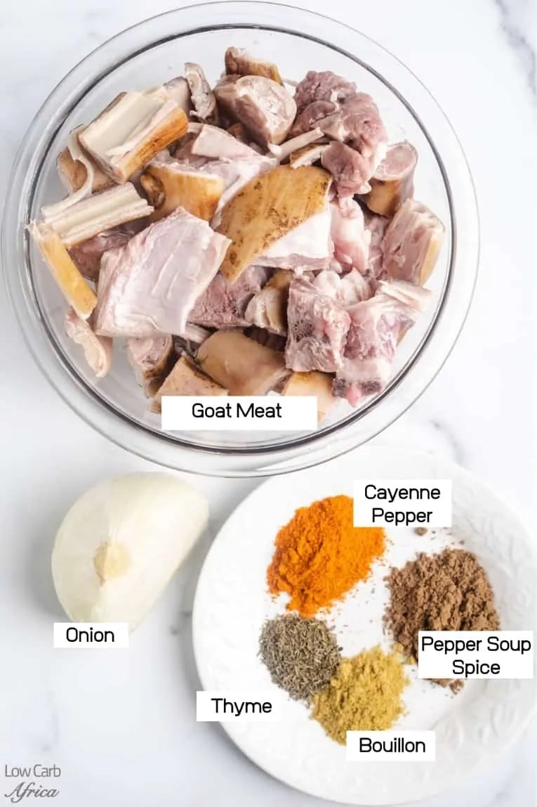 Goat meat Pepper Soup Combo