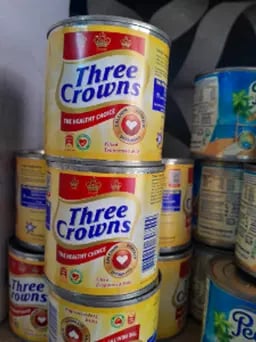 Three crown filled evaporated milk