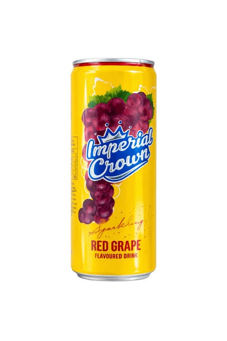 Red grape drink can imperial crown 33cl