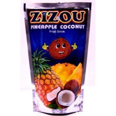 pineapple coconut fruit drink zizou 200ml