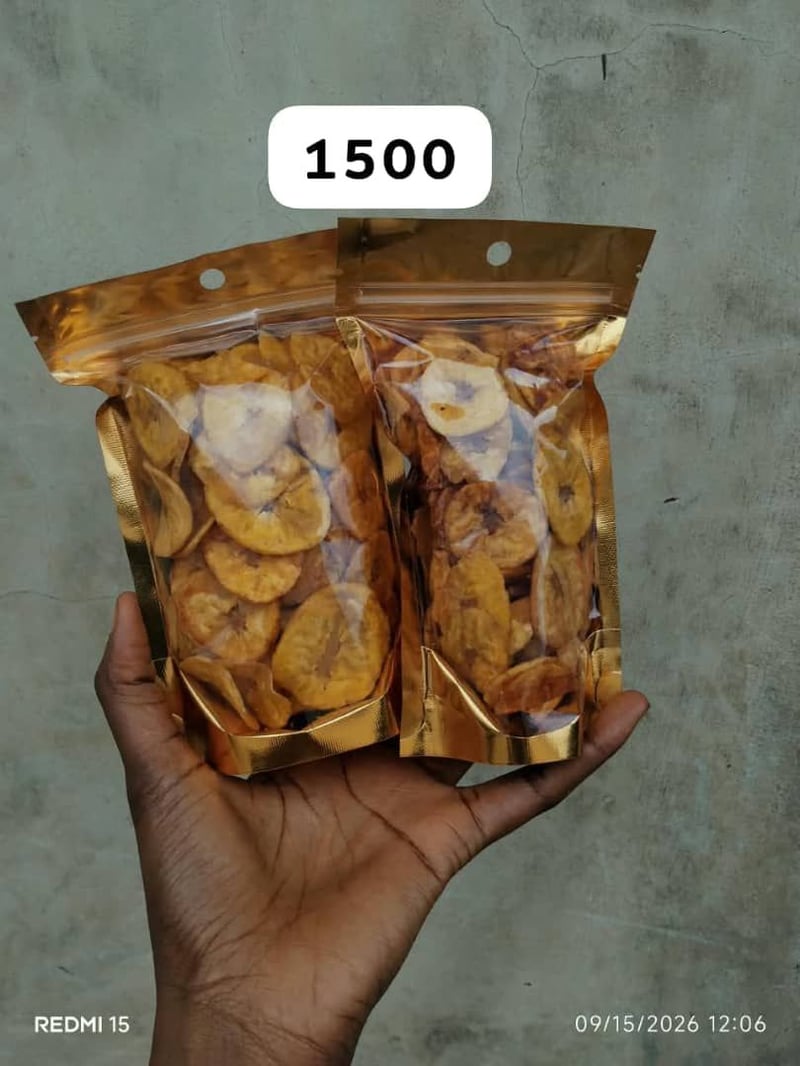 Sweet plantain chips (1500 pack)
