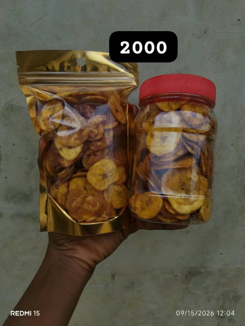 Sweet plantain chips (2000 pack)